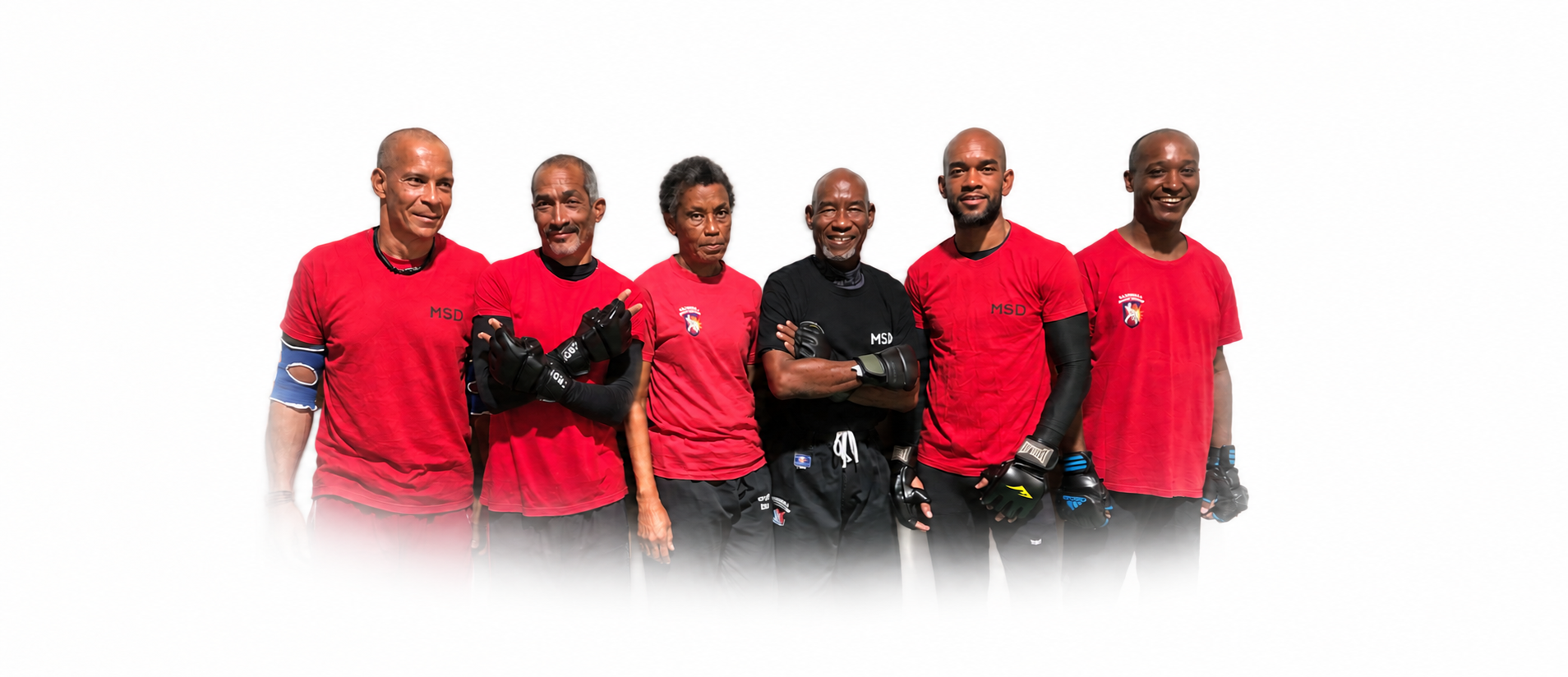 Les six moniteurs de Madinina Savate Défense